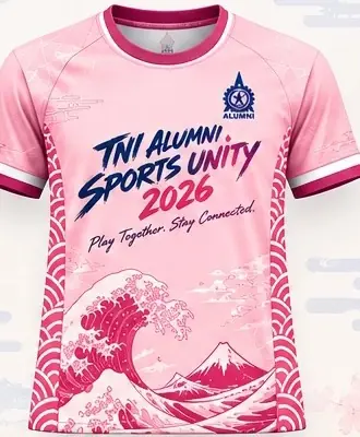 เสื้อแข่งขัน PINK TEAM TNI ALUMNI SPORTS UNITY 2026 (ภาพจำลองการออกแบบ)